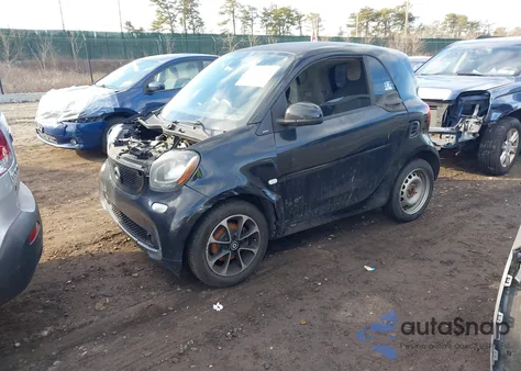 2016 Smart Fortwo Passion/Prime/Proxy/Pure из США, поврежденный, VIN WMEFJ5DA6GK066480